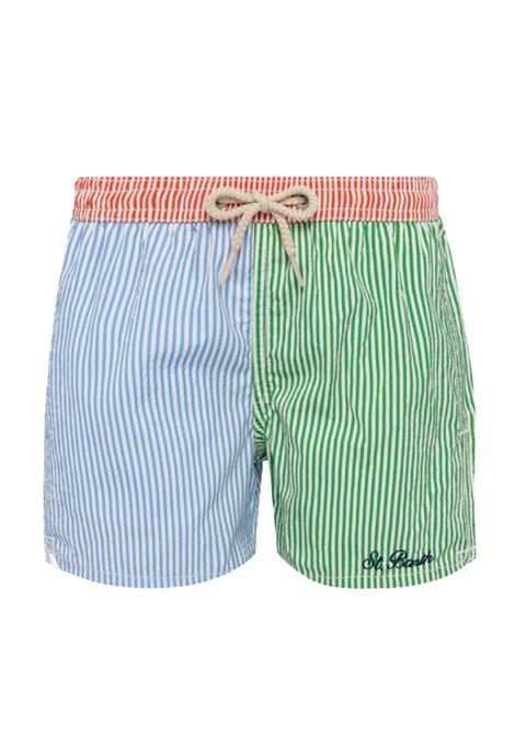 Costume bambino Patmos MC2 Saint Barth 00206H Fantasia righe multicolor coulisse occhielli MC2 SAINT BARTH | Costumi | PATMOSJR00206H3157